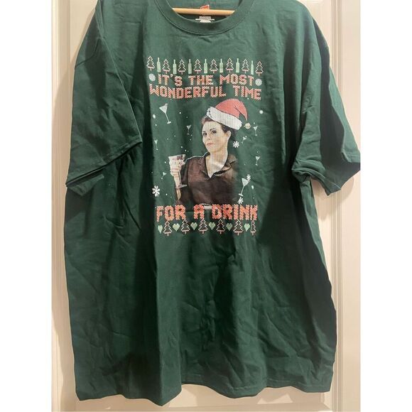 It's the Most Wonderful Time for a Drink Christmas T-shirt size 2XL - Picture 1 of 1